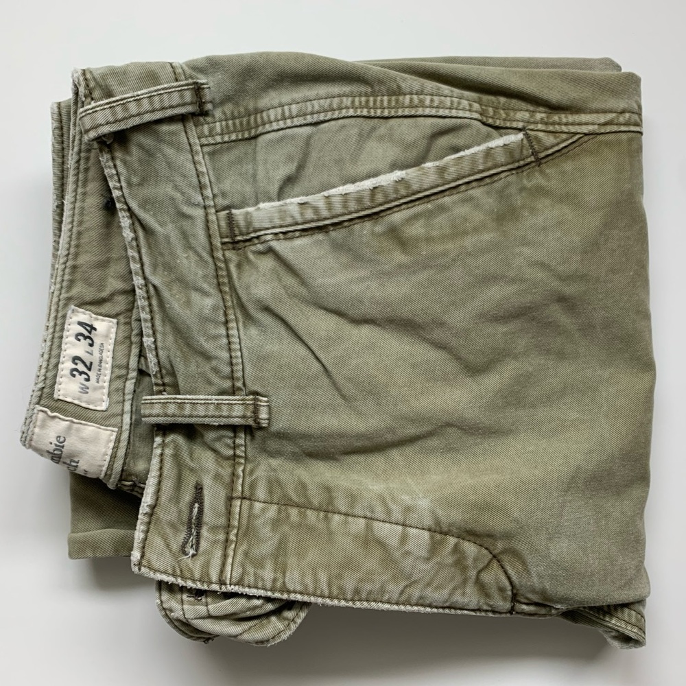 A&F Heavy Chino Distressed Pants